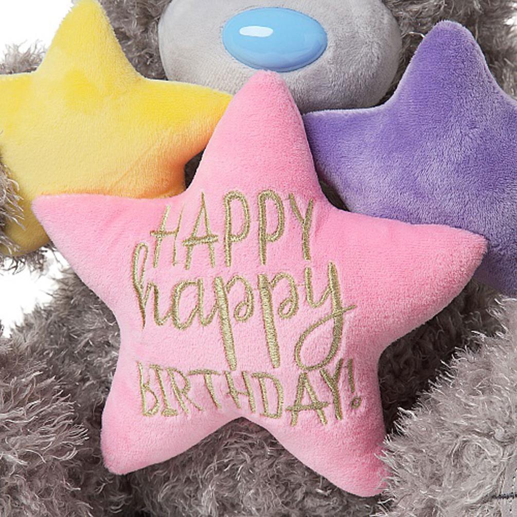 20" Happy Happy Birthday Stars Me to You Bear Extra Image 2
